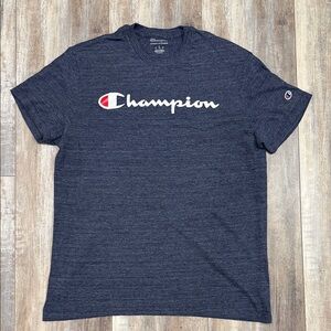 Champion Men's Heathered Navy Tee